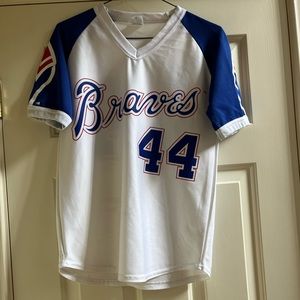 Hank Aaron throwback pullover jersey